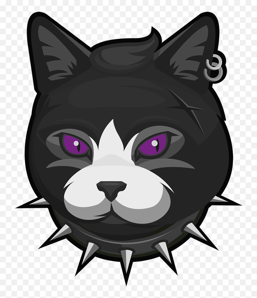 Black Cat Face Mask Protective Gothic Fashion Accessories - Dot Emoji,Free Emojis Cats