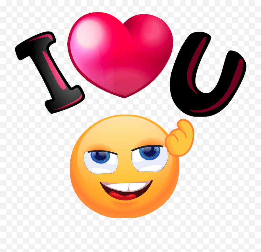 Love You Smiley Face - Love Face Smiley Emoji,Emoticon For Love You