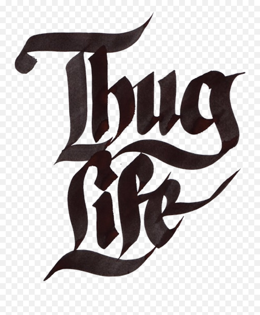 Thug Life Text Png Clipart - Dot Emoji,Thug Life Emoji