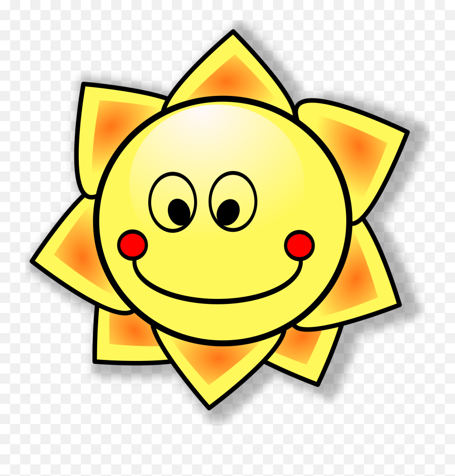 Emoticon Flower Area Png Clipart - Sun Clip Art Emoji,Emoticon With Flower