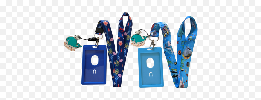 Ocean Sea Animals Lanyard Key Chain Id Card Badge Holder Emoji,1.5