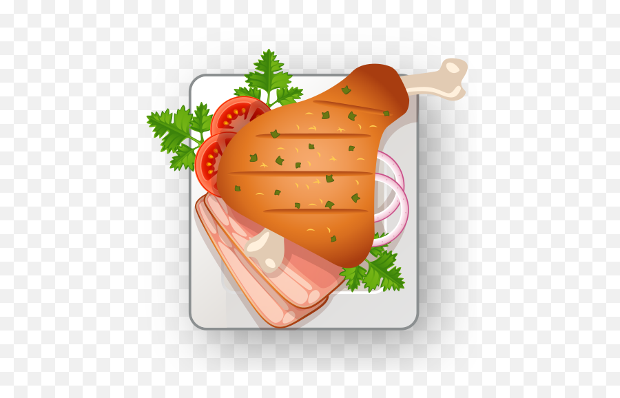 Roast Leg Lamb Meat Food Free Icon Of Christmas - Themed Food Emoji,Turkey Leg Emoticon Facebook
