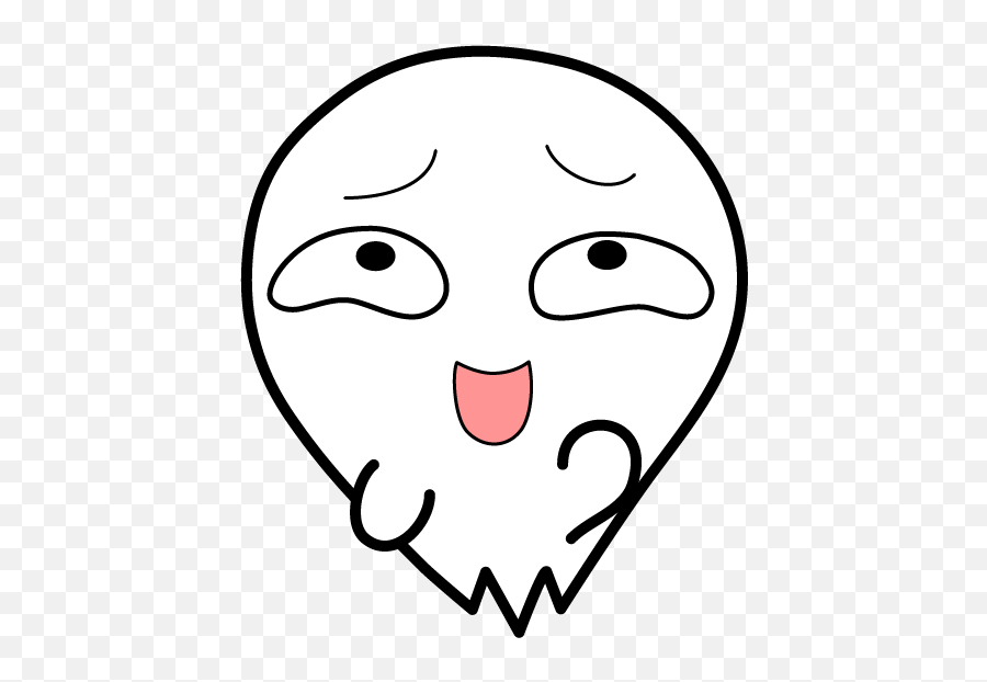 Cute Kawaii Ghost By Nicolas Hung Emoji,Halloween Emojis Kawaii