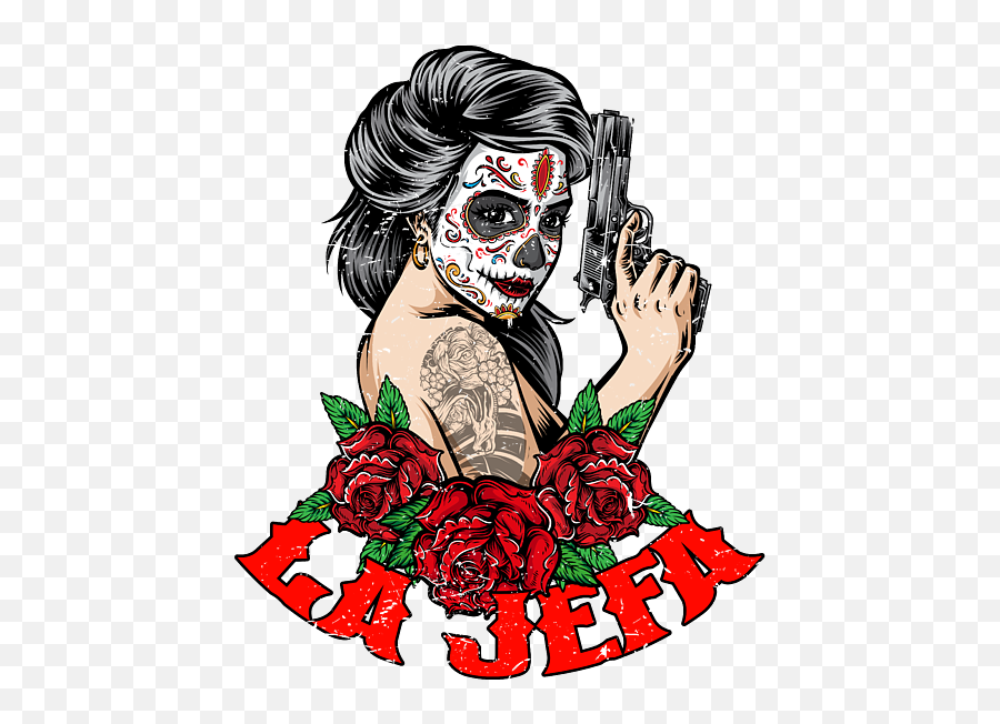 La Jefa The Boss Funny Sugar Skull Woman Mexican Gift For Girls Fleece Blanket Emoji,Skull Emoji Low Quality