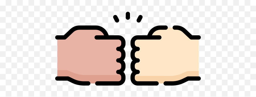 Fist Bump - Free Hands And Gestures Icons Emoji,Fist Color Emoji