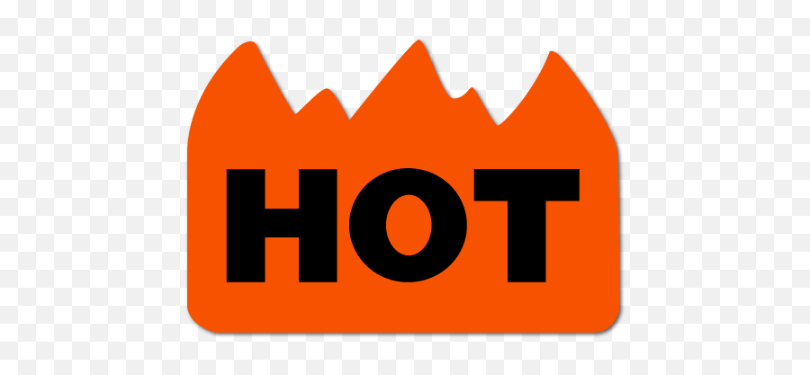Hot Flame Shaped Warning Stickers Emoji,Caution Emoji Iphone