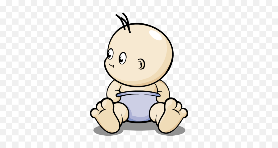 Baby In Diaper Clipart Clipart - Baby In Diaper Clipart Emoji,Diaper Emoji