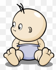 Baby In Diaper Clipart Clipart - Baby In Diaper Clipart Emoji,Diaper Emoji