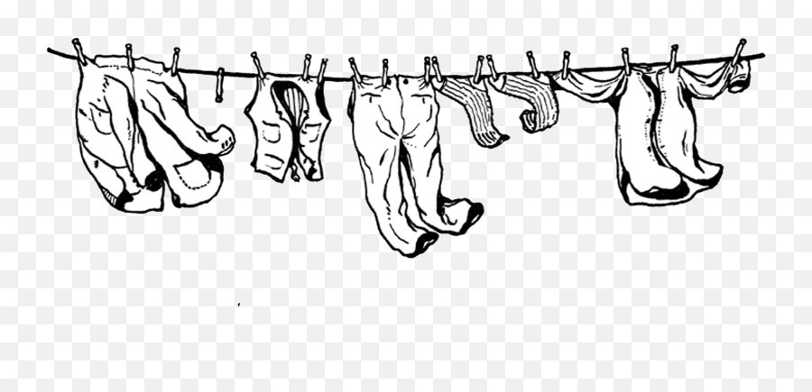 Laundry Clipart Clothes Line Laundry Clothes Line - Clothes Line No Background Emoji,White Emoji Outfit
