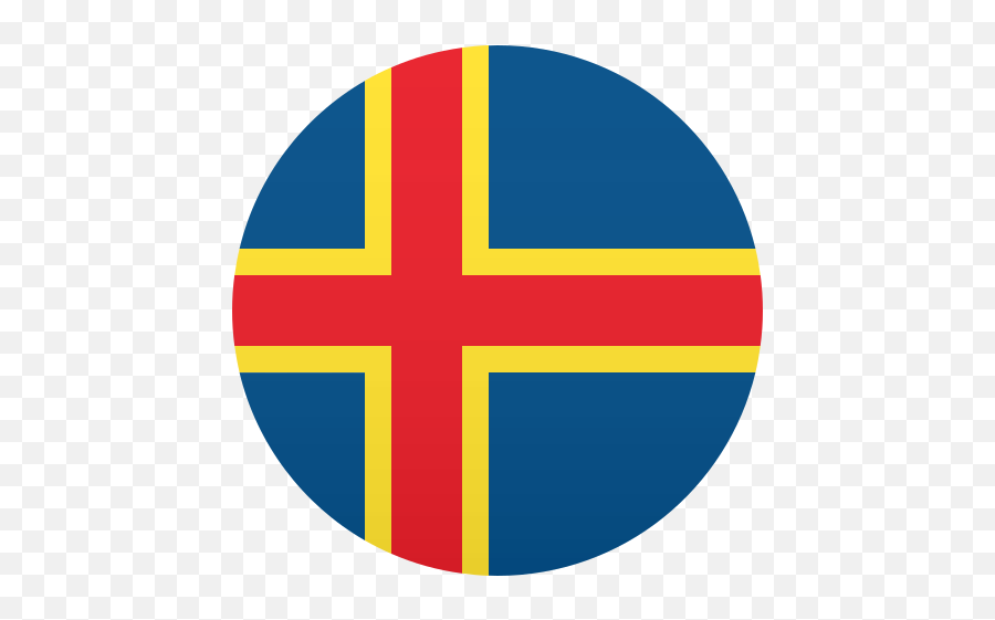 Emoji Flag Åland Islands Wprock - Norwegian Flag Round,Flag Emoji