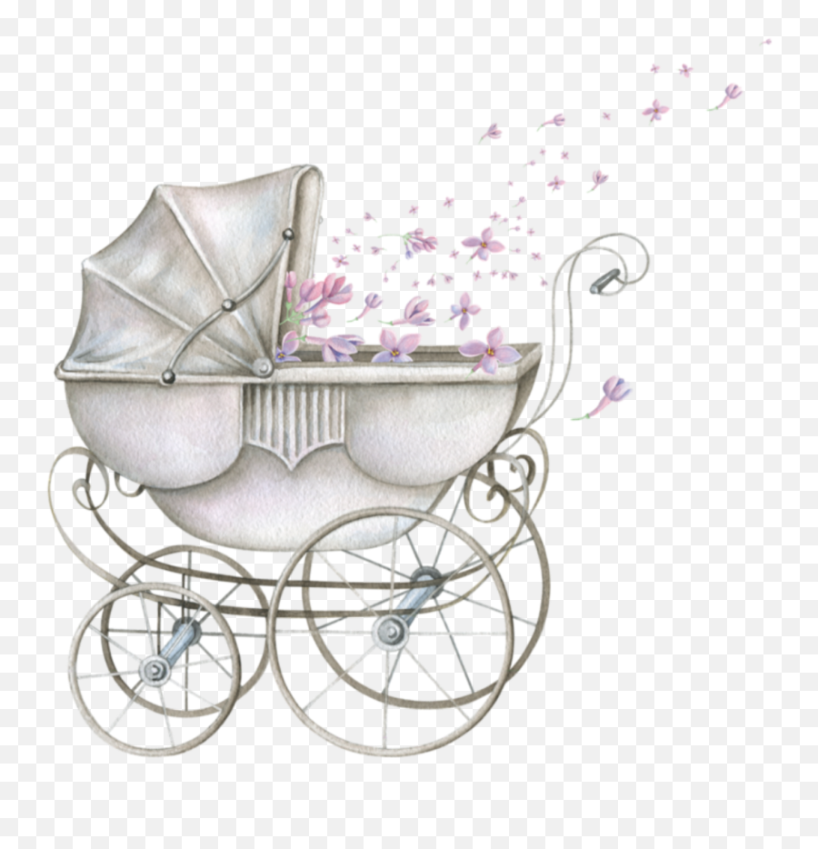 Baby Babystroller Pram Sticker - Decorative Emoji,Baby Stroller Emoji