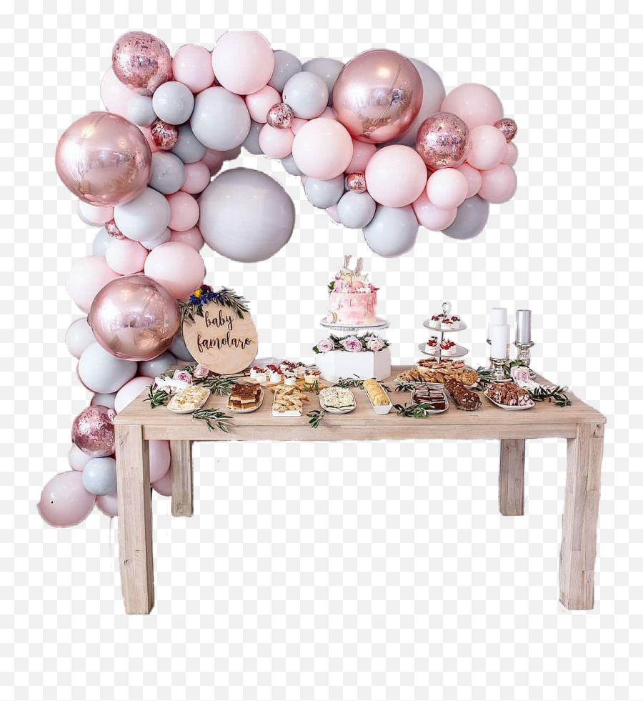 The Most Edited Candytable Picsart - Pink And Grey Party Decorations Emoji,Emoji Candy Table