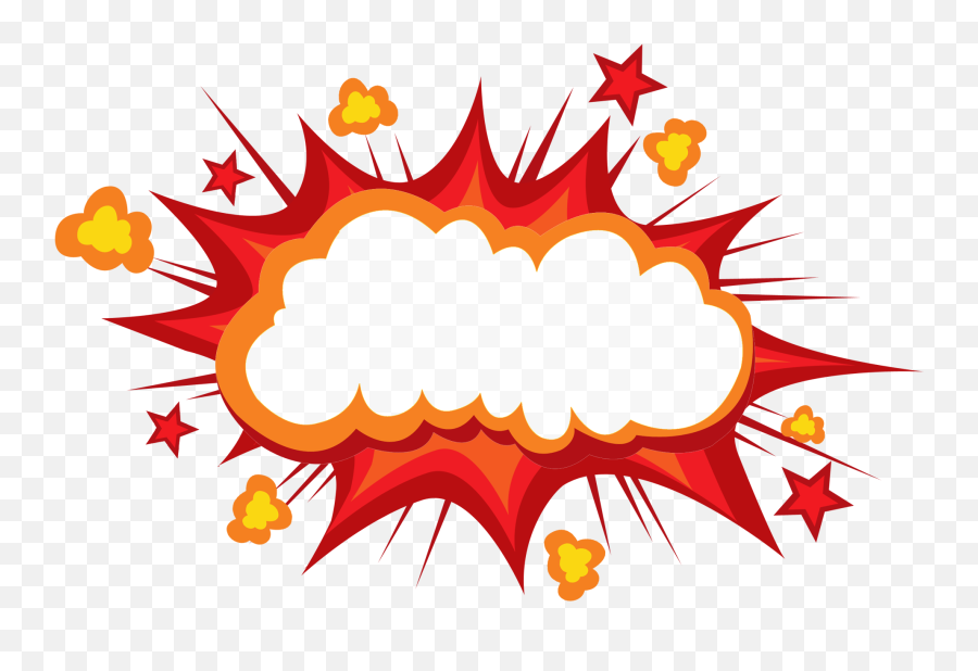 Download Box The Explosion Mushroom - Comic Explosion Png Emoji,Facebook Emoticons Mushroom Cloud