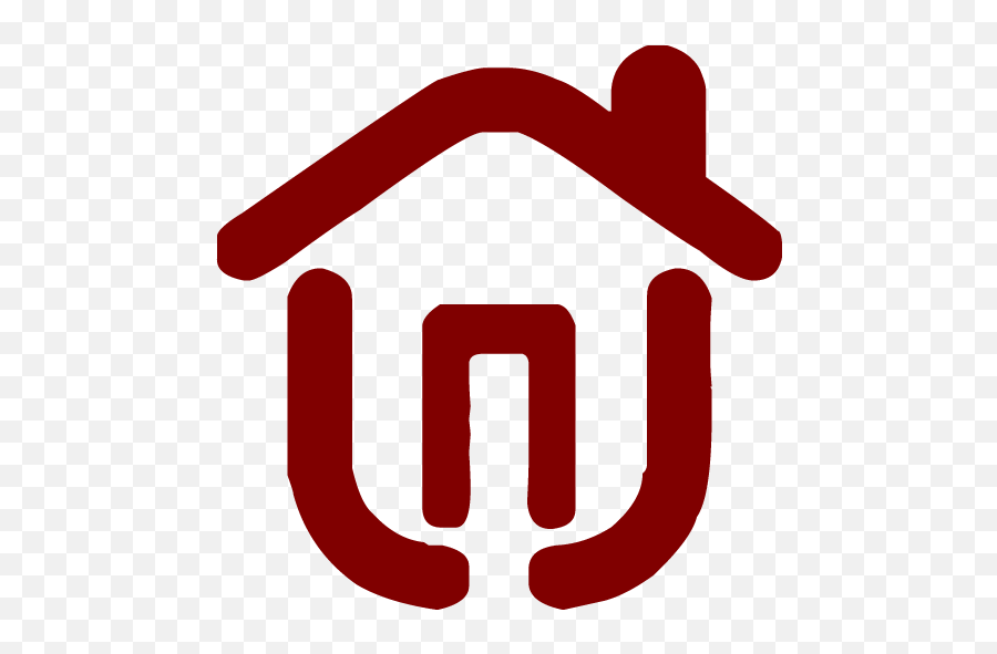 Maroon House 2 Icon - Free Maroon House Icons Free Icon House Green Emoji,House Emoticon How To Type