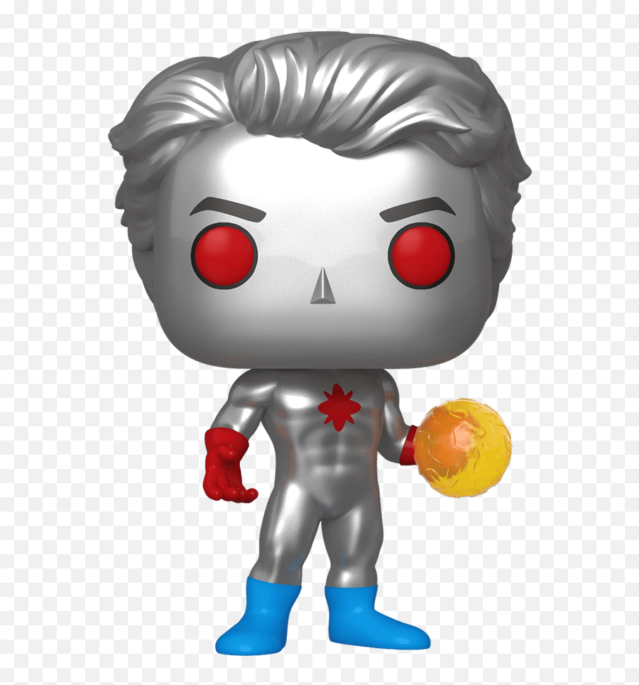 2020 Wondercon Funko Dc Comics - Captain Atom Funko Pop Emoji,Vinyl Toy + Change Emotions