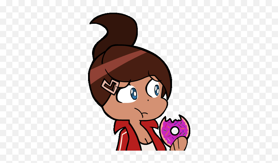 Aoi Asahina Eating A Donut - Aoi Asahina Art Emoji,Eating Donuts Emoticon Animated Gif