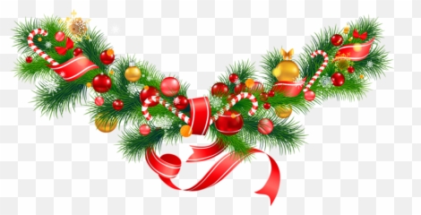 Free Christmas Garland Transparent - Christmas Card For Niece Emoji,Holiday Emojis And Decorations Transparent Background