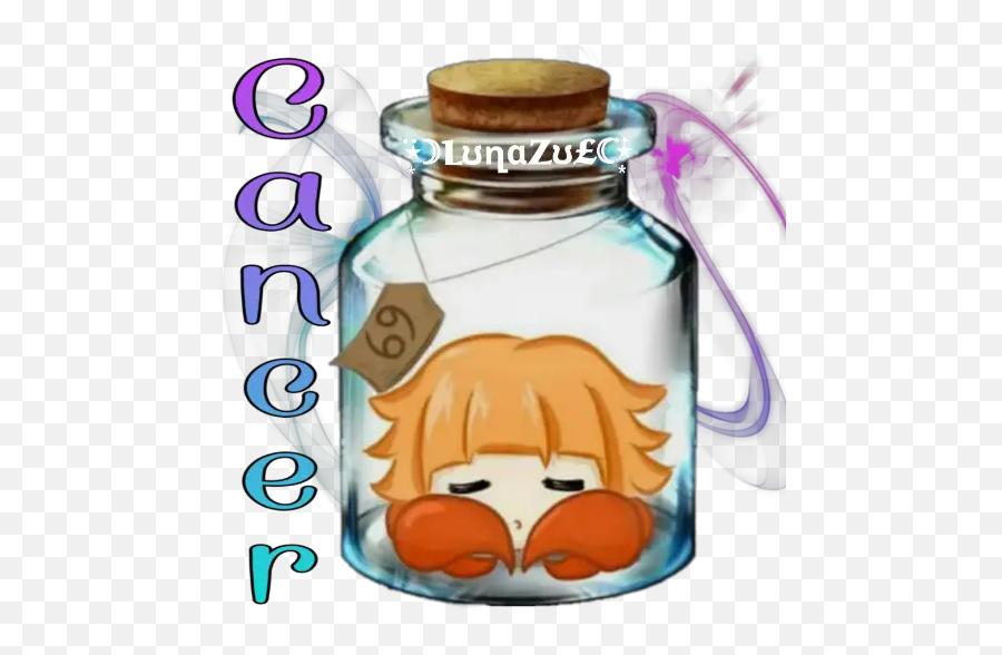 Zodiac Signs Cute Stickers For Whatsapp - Fairy In A Jar Anime Emoji,Whatsapp Astrology Emojis