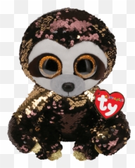 Pin On Products - Beanie Boos Flippables Dangler Sloth Emoji,Free Hang On Kitty Emojis