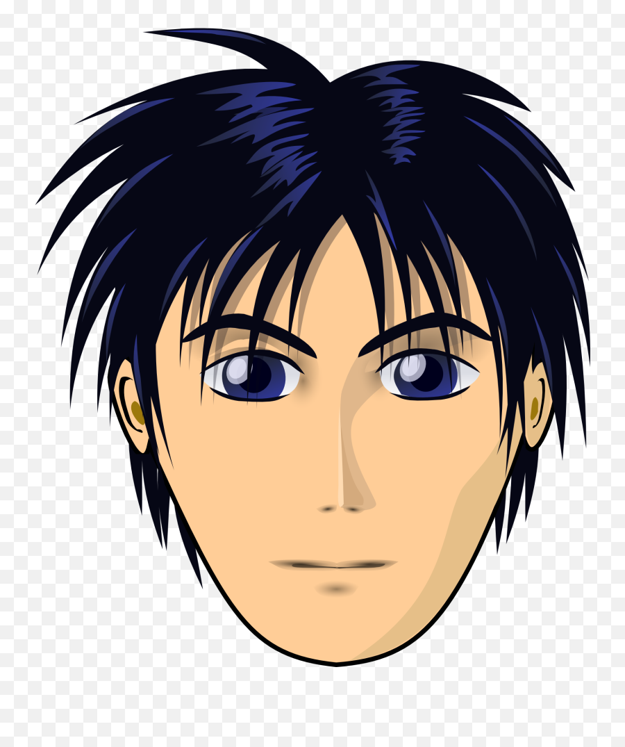 Anime Boy Face Drawing Free Image Download - Anime Face Png Emoji,Anime Boy Face Emotions Color