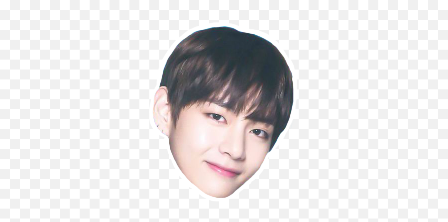 V Head Sticker Png - Bts Wings Tour Postage Stamp Emoji,Bts V As An Emojis