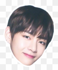 V Head Sticker Png - Bts Wings Tour Postage Stamp Emoji,Bts V As An Emojis