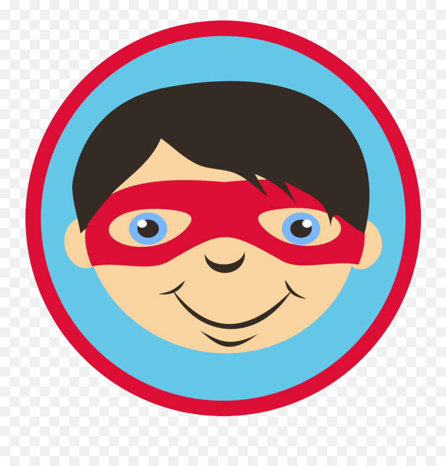 Kids With Superheroes Costumes Clip Art - Oh My Fiesta For Superhero Face Clipart Emoji,Emoticon Costumes