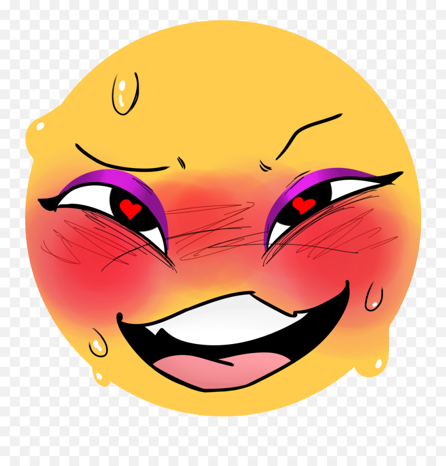 Ahegao Emoji For My Discord Hehehee - Happy,Aheago Emoticon