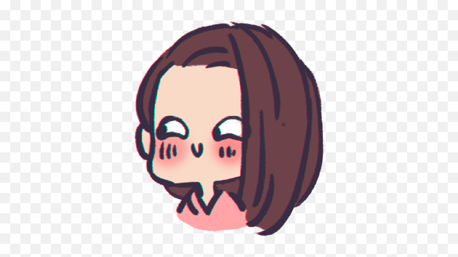 Zanytrash - Hair Design Emoji,Chibi Anime Girl Different Emotion