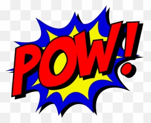 Pow Red Lettering - Pow Cartoon Emoji,Emotions Lettering