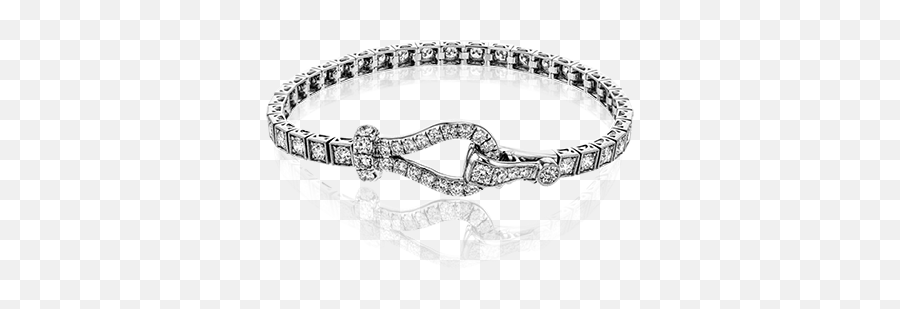 18k White Gold Diamond Bracelet - Bracelet Emoji,Bracelet That Helps Maintain Emotion