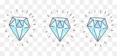 Tumblr Diamond Diamantes Sticker - Diamantes Stickers Emoji,Three Diamond Emoji