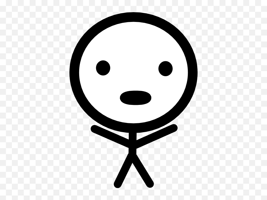 Small - Big Head Stick Figure 432x594 Png Clipart Download Emoji,Mushroom Head Emoticon