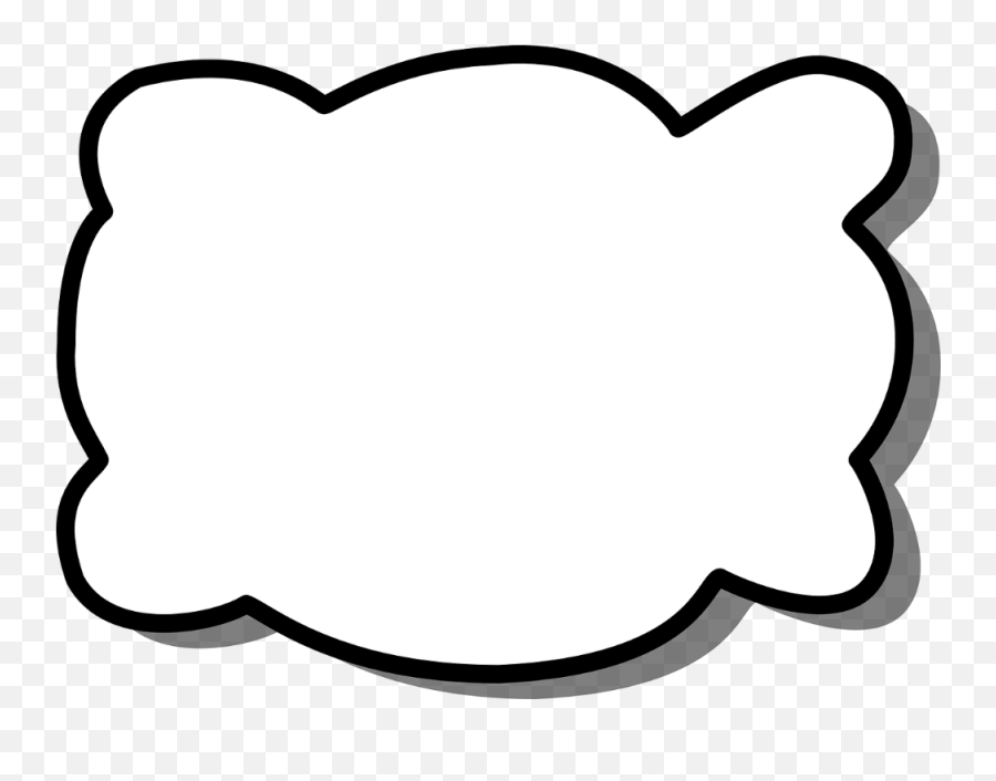 Free Image On Pixabay - Speech Bubble Blank Cloud Free Cloud Bubble Clipart Emoji,Thought Bubble Emoji