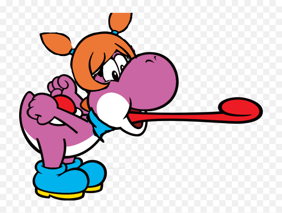 Yoshi Tongue Clipart 6 By Joy - Yoshi Togue Emoji,Yoshi Emoticon