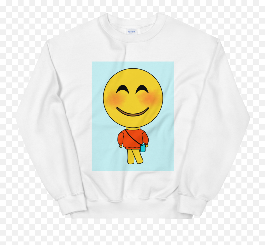 Blushing Emoji Sweatshirt Rootsalute,Blushing Emoji Smile