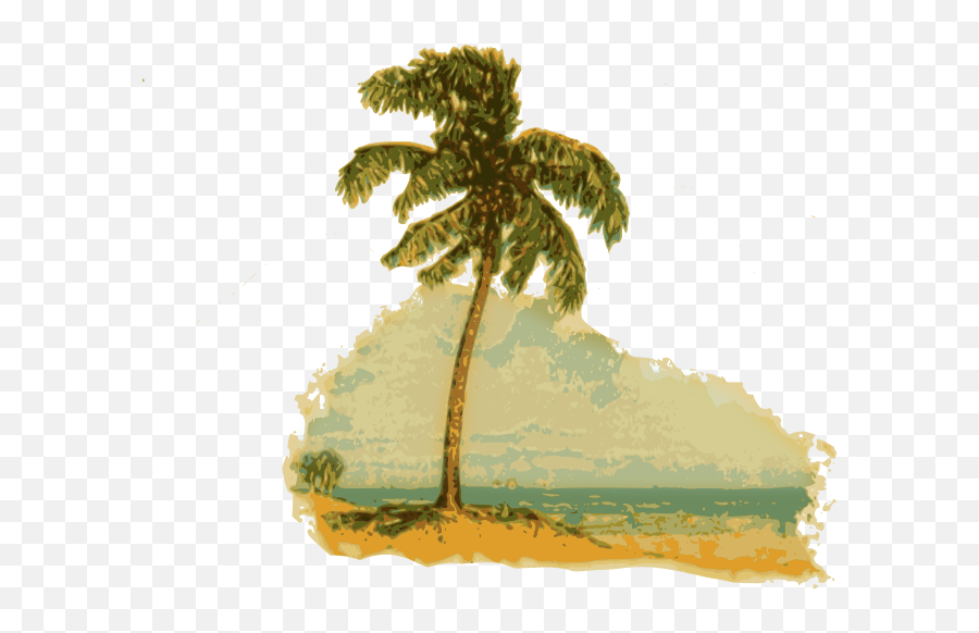 Openclipart - Clipping Culture Emoji,Palm Tree Beach Emoji