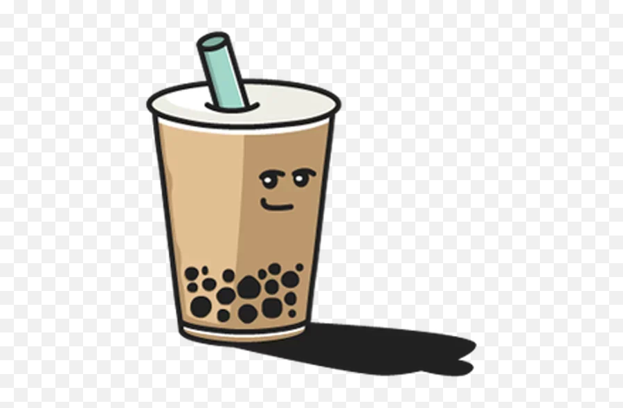Telegram Sticker From Bubble Tea Pack Emoji,Milk Tea Emoji Transparent