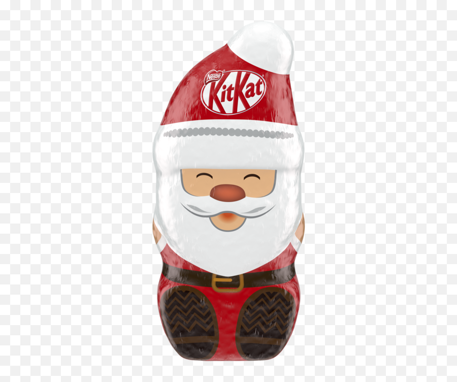Kitkat Milk Chocolate Santa Nestlé Canada - Kit Kat Emoji,Gnome Emoticon