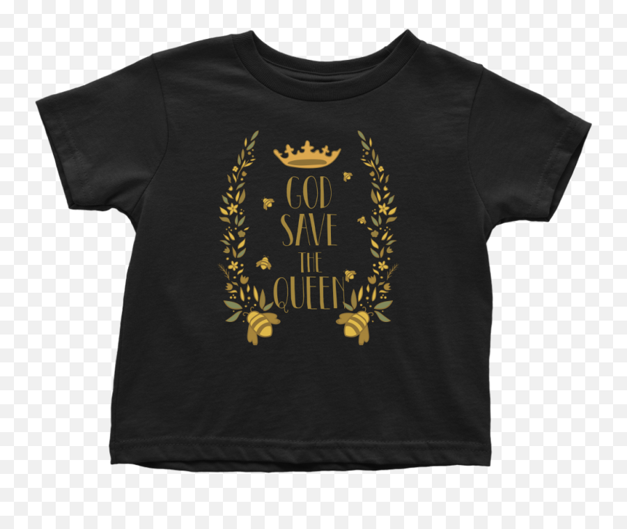 God Save The Queen Bee Toddler T Shirt Emoji,Bee Needle Emoji