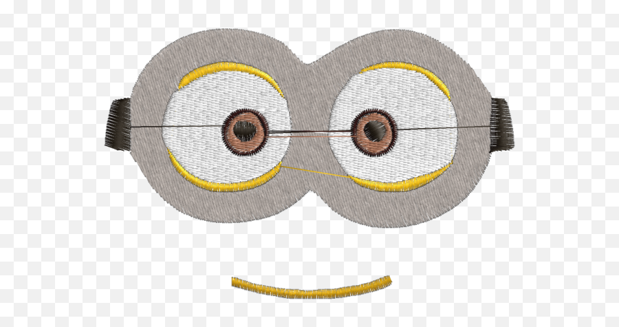 Matriz De Bordado Para Mascara Proteção Carinha Do Minions 2 - Matriz Bordado Minions Emoji,Emoticons Do Macaquinho Do Whatsapp