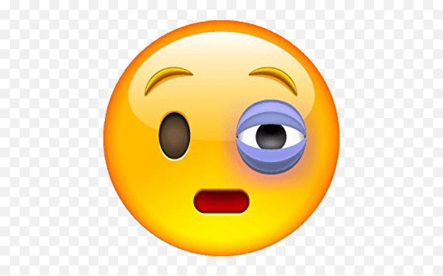 Free Png Black Eye Emoji Emoticon Png - Face Black Eye Emoji,Eye Emoji Transparent
