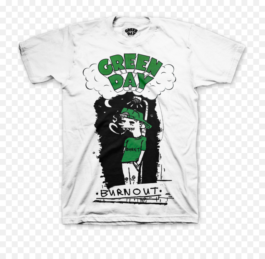 Burnout T - Green Day Shirt Welcome To Paradise Emoji,Dancing Lady Emoji T Shirt
