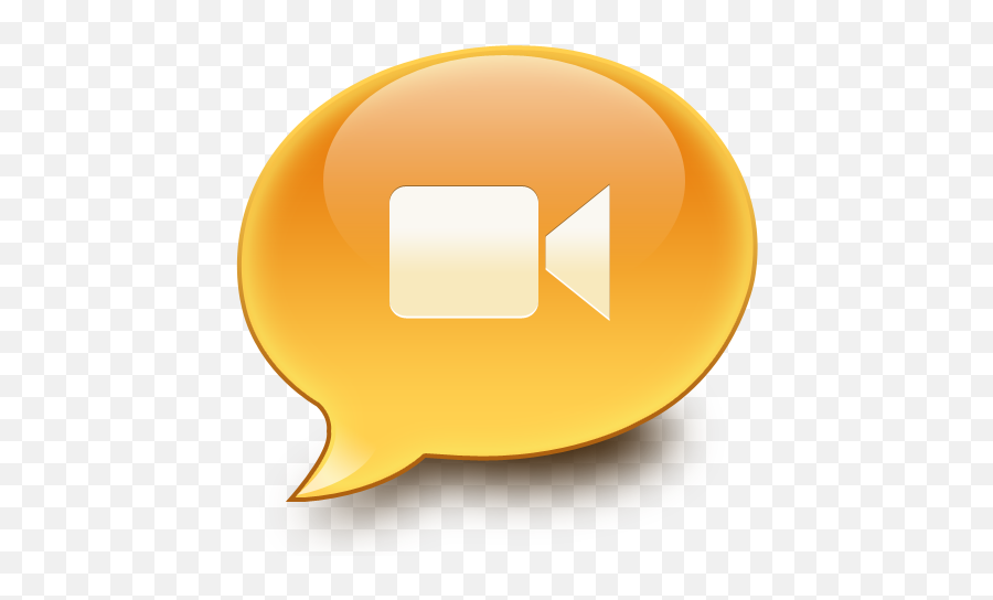 Orange Video Icon Png 79415 - Free Icons Library Symbol Yellow Facetime Icon Emoji,Emoticon Film