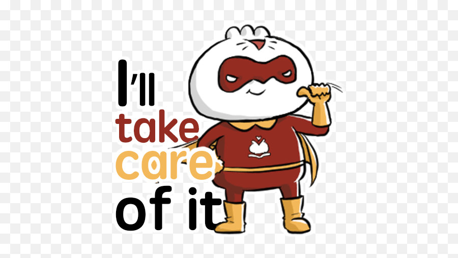 Stickers Dim Sum Warriors - Take Care Stickers For Whatsapp Emoji,I Care Emoji