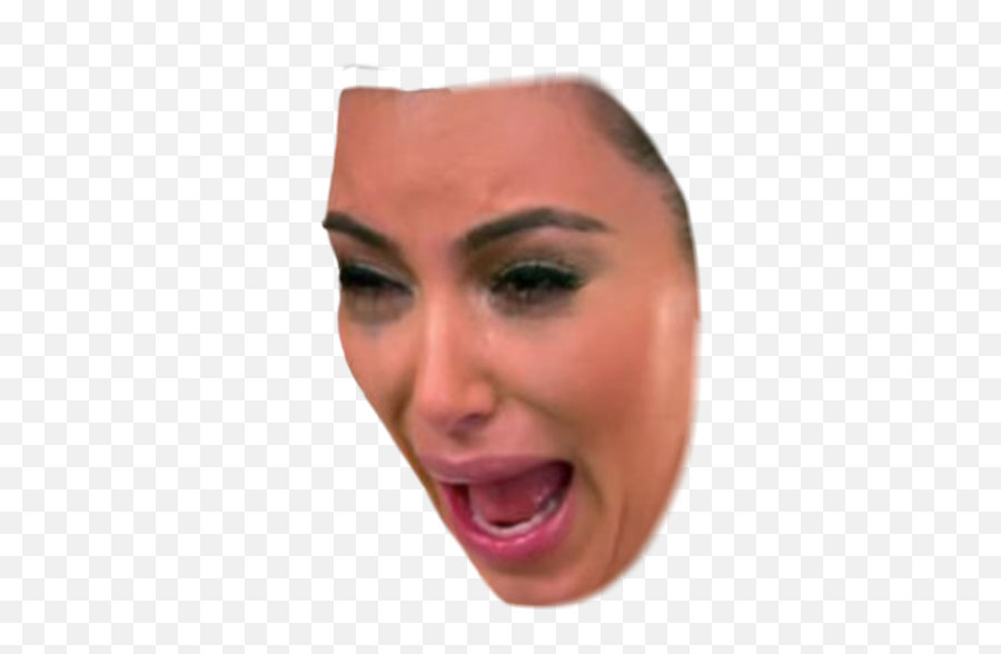 Kim Crying Sticker - Kim Kardashian Crying Face Emoji,Emojis Kim Cry Transparent