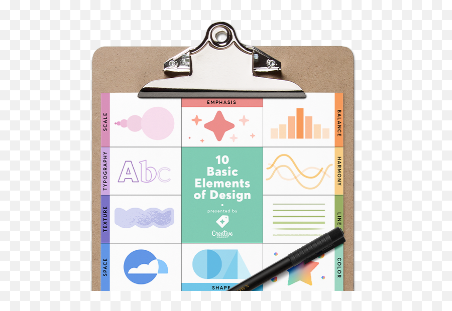 10 Basic Elements Of Design - 30 Days Productivity Study Challenge Emoji,10 Basic Emotions Art Reference