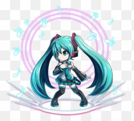 Hatsune Miku Featured In Brave Frontier - Brave Frontier Miku Emoji,Miku Gumi Emotions