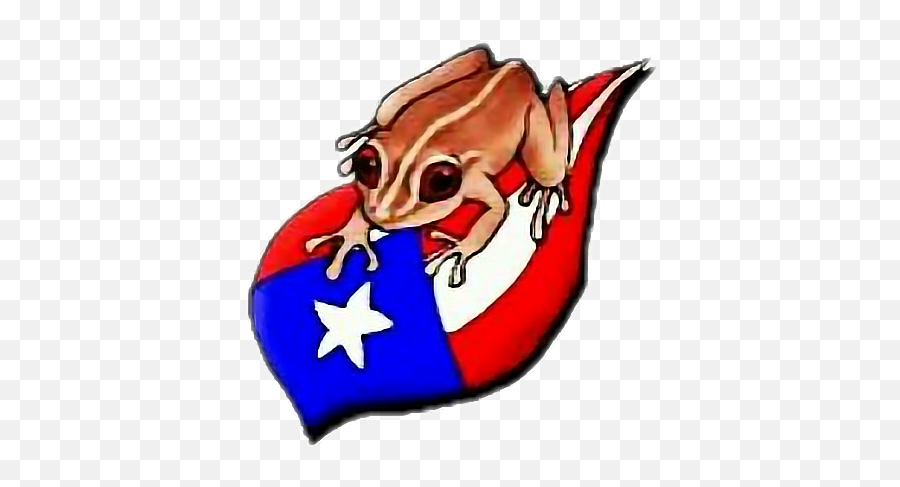 Coqui Puerto Rico Flag Clipart - Pr Flag Emoji,Puerto Rico Emoji