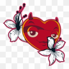 Attitude Heart Flowers - Girly Emoji,Emoticon Machine Embroiderydesigns
